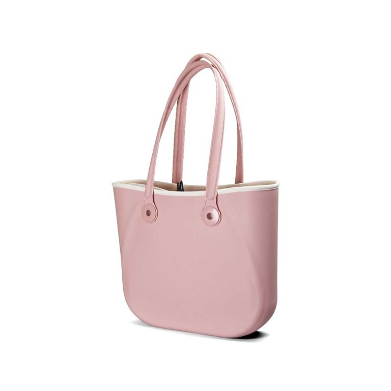 S-BAG EXCLUSIVE SİLİKON EFEKTLİ EL ÇANTASI - UÇUK PEMBE - 2