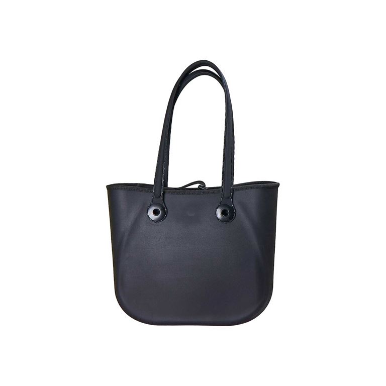 S-BAG EXCLUSIVE SİLİKON EFEKTLİ EL ÇANTASI - SİYAH - 1