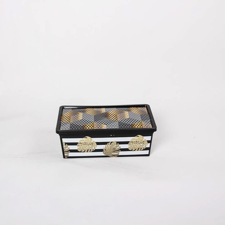 Qutu Trend Box Pineapple Gold -Dekoratif Saklama Kutusu 5 Litre - 1