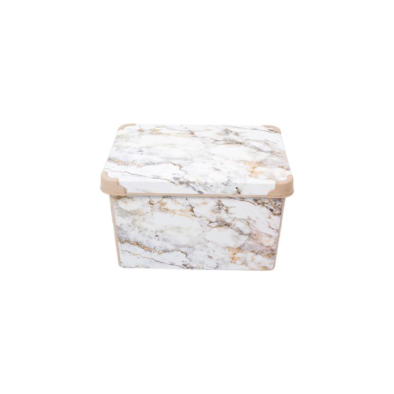 Style Box Marble - 20 Litre Dekoratif Saklama Kutusu - 1