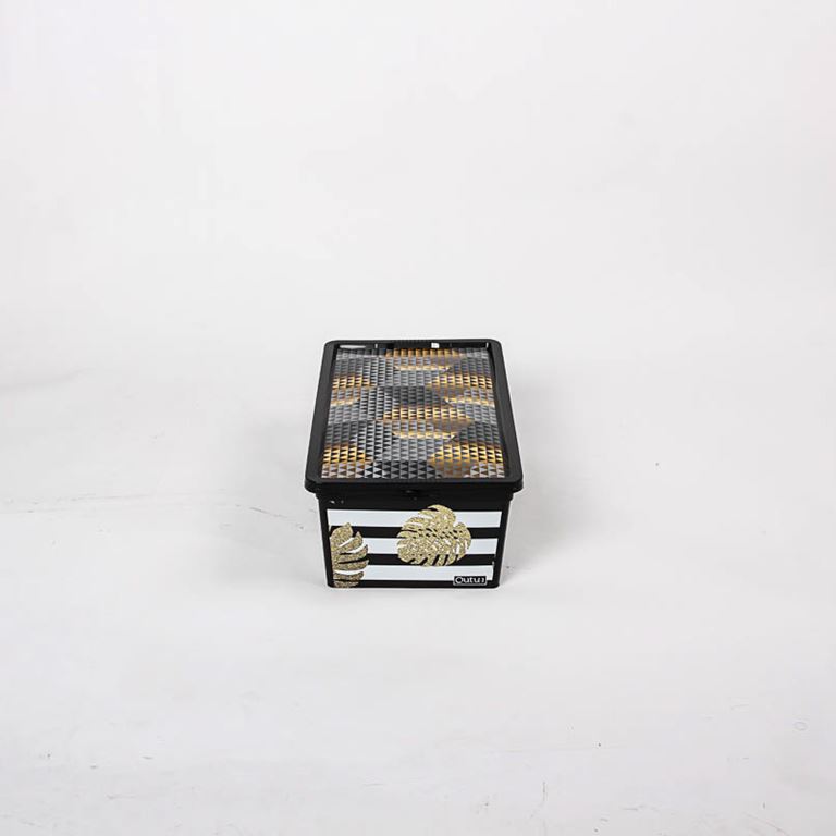 Qutu Trend Box Pineapple Gold -Dekoratif Saklama Kutusu 5 Litre - 2