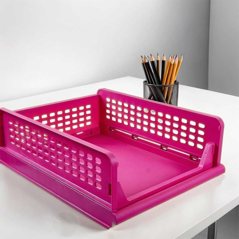 QUTU Foldable-SHELF  Dekoratif Katlanabilir Raf -Pembe - 2