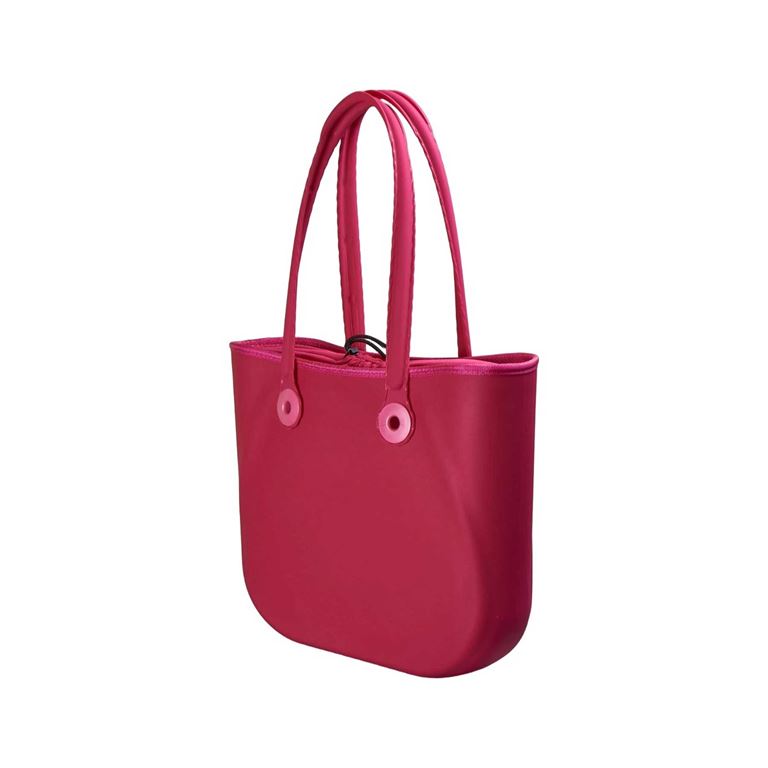 S-BAG EXCLUSIVE SİLİKON EFEKTLİ EL ÇANTASI - BORDO - 2