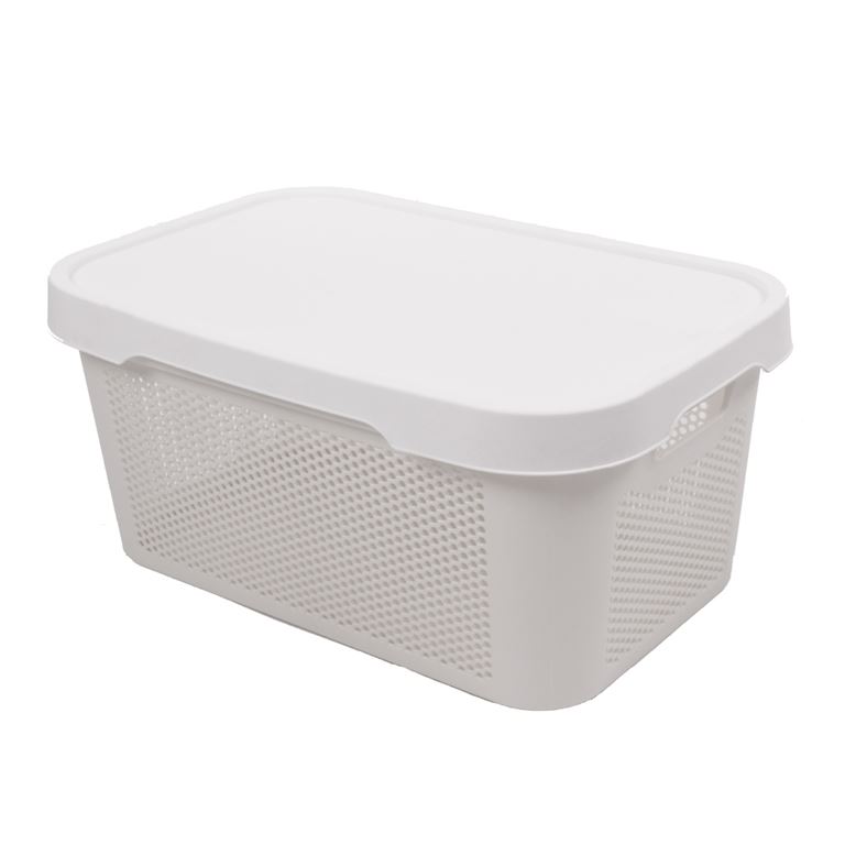 Q-Basket Çamaşır Sepeti - 20 Litre Beyaz