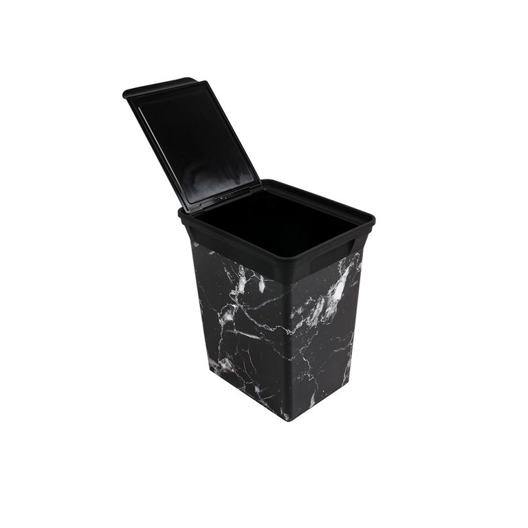 QUTU Q-TRASH BIN 20 L BLACK MARBLE ÇÖP KOVASI - 1
