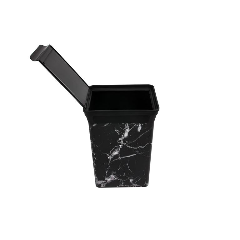 QUTU Q-TRASH BIN 20 L BLACK MARBLE ÇÖP KOVASI - 2