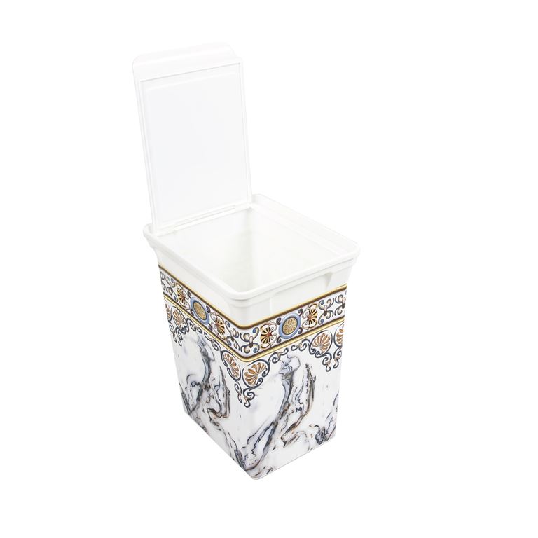 QUTU Q-TRASH BIN 20 L DECO MARBLE ÇÖP KOVASI - 1