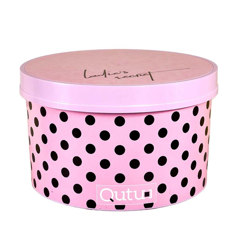 Qutu Roundbox  Lady's Secret - 15 Litre Yuvarlak Saklama Kutusu