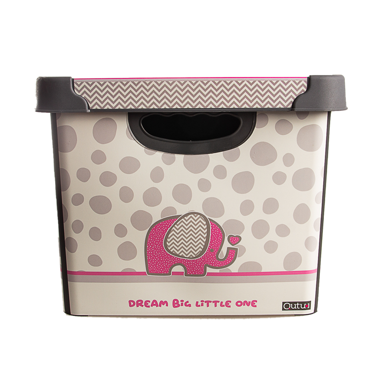 Qutu Style Box Elephant Dekoratif Kutu - 20 Litre - 1