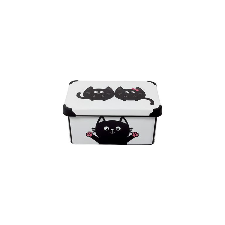 QUTU Style Box meow - 10 L Dekoratif Saklama Kutusu - 1