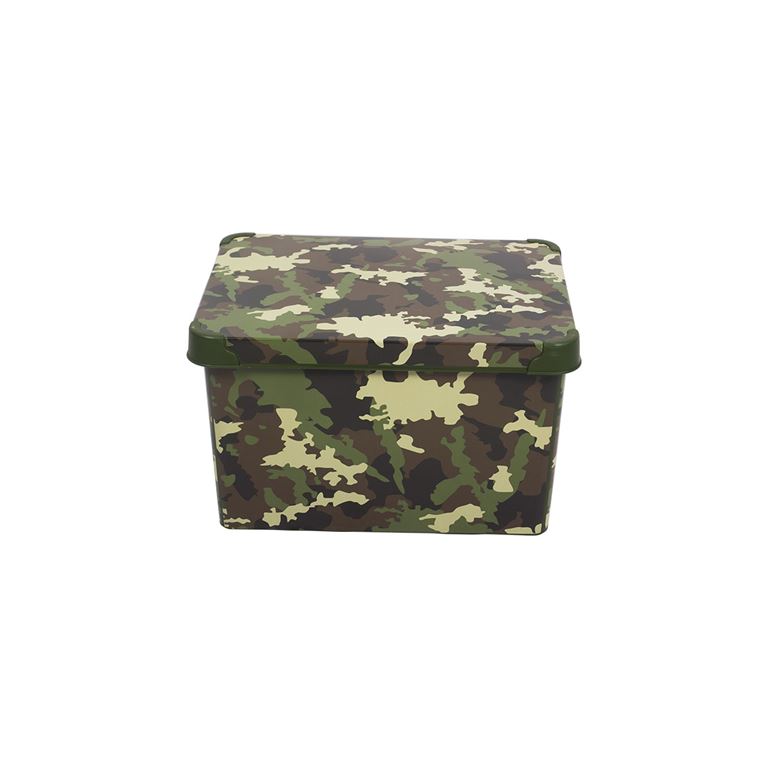Style Box Camouflage - 20 Litre Dekoratif Saklama Kutusu - 1