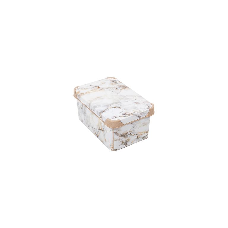 Style Box Marble - 5 Litre Dekoratif Saklama Kutusu