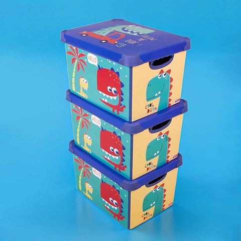 QUTU Style Box Dude Dekoratif oyuncak Kutu Seti - 3x 20 Litre