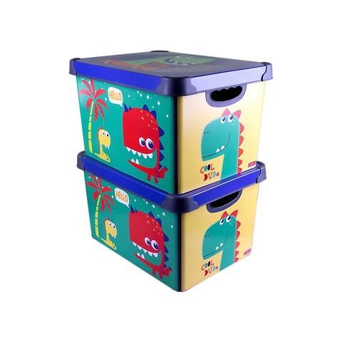 QUTU Style Box Dude Dekoratif Kutu Set - 2x 20 Litre