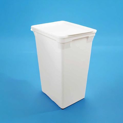 Qutu Trashbin  Beyaz 40 L plastik çöp kovası