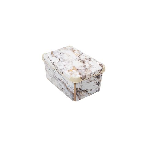 Style Box Marble - 10 Litre Dekoratif Saklama Kutusu